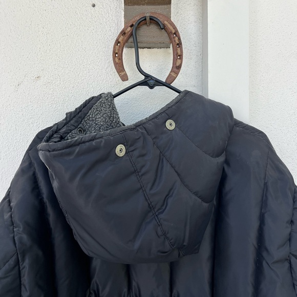 Men's Vintage Winter GAP Goose Down Puffer Jacket Hoody (Large) - Picture 2 of 5